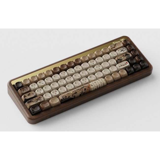 Akko MU01 Mountain Seclusion keyboard Gaming USB + RF Wireless + Bluetooth QWERTY US English Wood Akko MU01 Mountain Seclusion keyboard Gaming USB + RF Wireless + Bluetooth QWERTY US English Wood