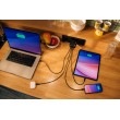 Verbatim Mini GaN Charger 100W 4 Port US plug with EU and UK adaptors