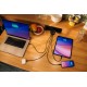 Verbatim Mini GaN Charger 100W 4 Port US plug with EU and UK adaptors