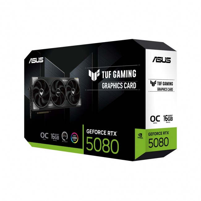 ASUS TUF Gaming TUF-RTX5080-O16G-GAMING NVIDIA GeForce RTX 5080 16 GB GDDR7 ASUS TUF Gaming TUF-RTX5080-O16G-GAMING NVIDIA GeForce RTX 5080 16 GB GDDR7