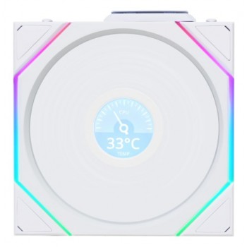 Lian Li UNI FAN TL Wireless LCD Fan, ARGB, PWM - 120 mm, white