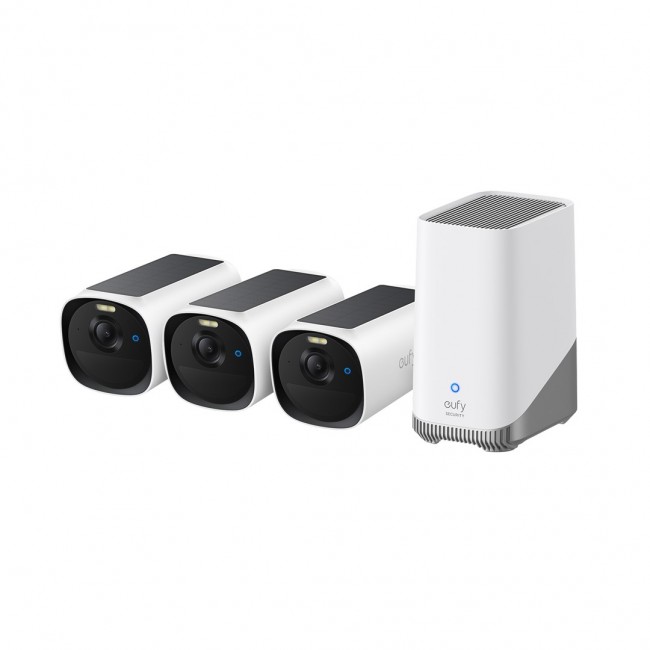 Eufy eufyCam E40 3-Cam Kit + HomeBase S380 Bullet IP security camera Indoor & outdoor 2688 x 1520 pixels Wall