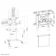 Neomounts NS-M1250WHITE TV trolley 37-70