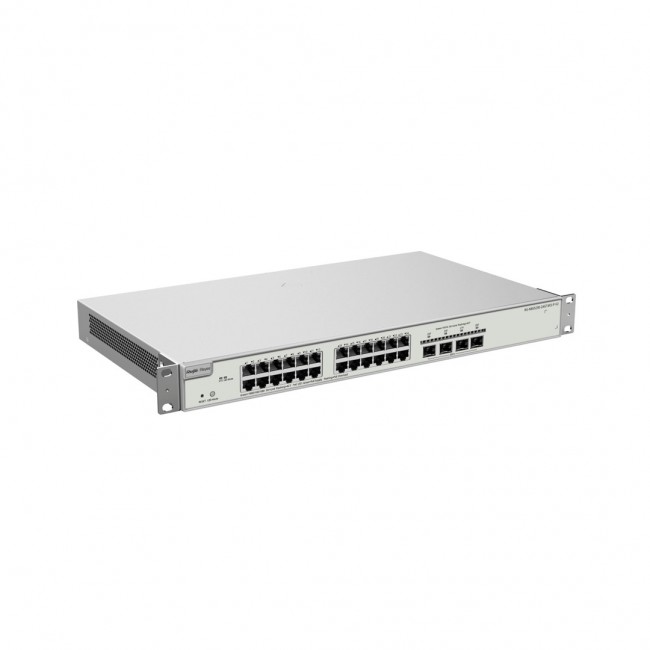 Ruijie Networks RG-NBS5200-24GT4XS-P-V2 network switch Managed L3 Gigabit Ethernet (10/100/1000) Power over Ethernet (PoE) 1U Grey