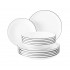 SELTMANN LIDO BLACK LINE Dinner service for 6 people