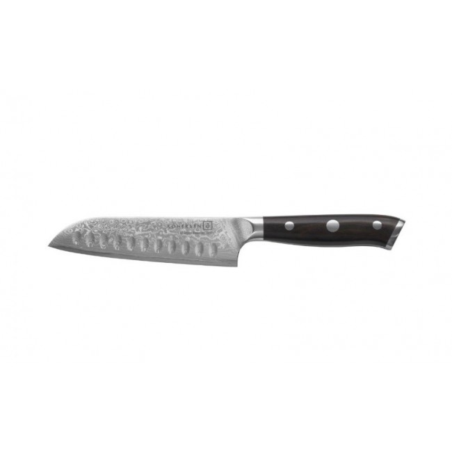 Kohersen Elegance Ebony Wood Santoku knife Damascus steel 12.7 cm Kohersen Elegance Ebony Wood Santoku knife Damascus steel 12.7 cm