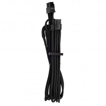 Corsair Premium Sleeved PCIe Single Cable, Twin Pack (Gen 4) - Black
