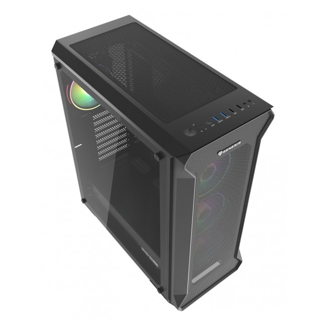 GENESIS Irid 505 ARGB Midi Tower Black, Transparent GENESIS Irid 505 ARGB Midi Tower Black, Transparent