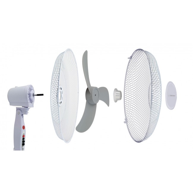 Esperanza EHF002WE, 16 '' standing fan, White and Gray