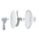 Esperanza EHF002WE, 16 '' standing fan, White and Gray