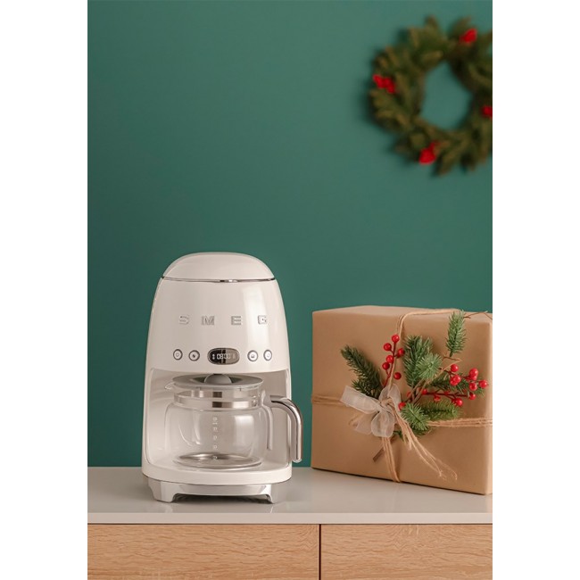 Smeg 50's Style Drip Filter Coffee Machine DCF02CREU Cream