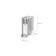 Unold Ava electric kettle 2.5 L 2600 W Silver, White