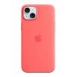 Apple iPhone 15 Plus Silicone Case with MagSafe - Guava Apple iPhone 15 Plus Silicone Case with MagSafe - Guava