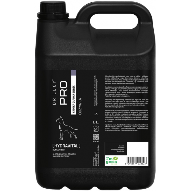 DR LUCY Hydravital short coat - conditioner for dogs - 5l