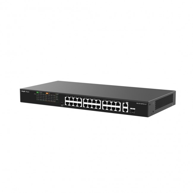 Ruijie Networks RG-ES126FGS-LP network switch Unmanaged L2 Fast Ethernet (10/100) Power over Ethernet (PoE) Black