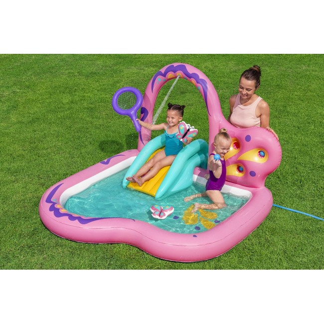 Bestway Butterfly Wonder Kids Inflatable Water Play Center and Pool 1.80 m x 1.80 m x 1.17 m Bestway Butterfly Wonder Kids Inflatable Water Play Center and Pool 1.80 m x 1.80 m x 1.17 m