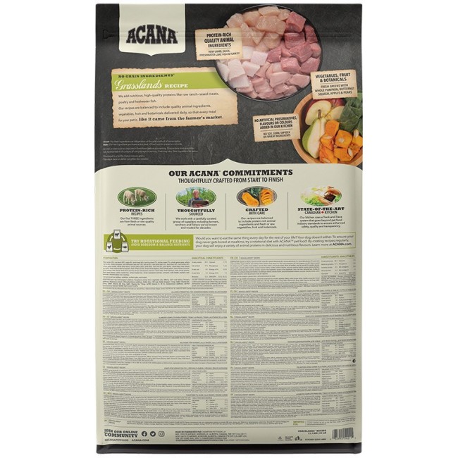 ACANA Highest Protein Grasslands - dry dog food - 11,4 kg