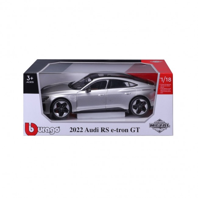 BBURAGO Audi RS e-tron GT 22 1:18 City car model Preassembled BBURAGO Audi RS e-tron GT 22 1:18 City car model Preassembled