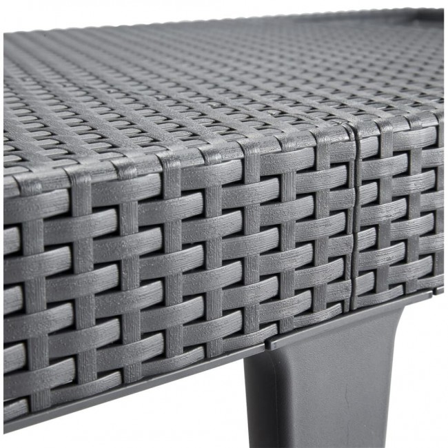 KETER POLY RATTAN LOUNGER JAIPUR GRAPHITE