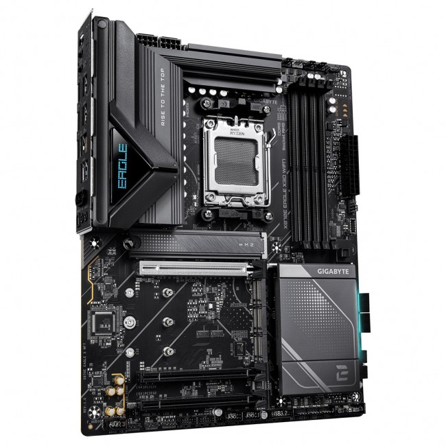GIGABYTE X870E EAGLE X3D WIFI7 Motherboard - Supports AMD Ryzen 9000 CPUs, 14+2+2 Phases Digital VRM, up to 9000Hz DDR5 (OC), 1xPCIe 5.0 + 3xPCIe 4.0, Wi-Fi 7, 5GbE LAN, USB 4