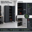 Iron Mate MARS Metal Garage Cabinet 185 x 90 x 45 Anthracite RAL7016