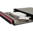 Equip 24-Port Fiber Optic Splice Box, SC Duplex, OM4, 1U, Equipped, Blac