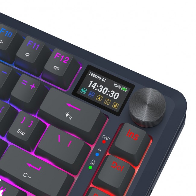 REDRAGON K708-RGB-PRO FLEKACT keyboard USB + RF Wireless + Bluetooth Black REDRAGON K708-RGB-PRO FLEKACT keyboard USB + RF Wireless + Bluetooth Black