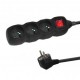 Esperanza ELK211K power extension 3 m 3 AC outlet(s) Indoor Black Esperanza ELK211K power extension 3 m 3 AC outlet(s) Indoor Black
