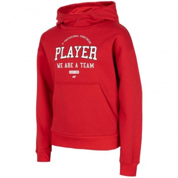 Boy's sweatshirt 4F red HJZ22 JBLM006 62S 134cm