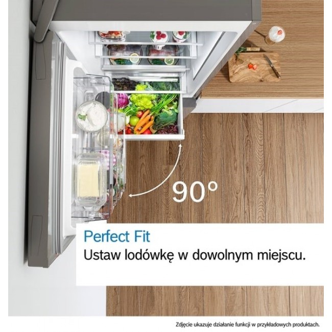 Bosch Serie 4 KGN39VIEB Fridge-Freezer Freestanding 368 L E Stainless Steel