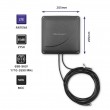 Qoltec 4G LTE DUAL MIMO booster antenna | 35 dBi | 50W | 2x SMA male Qoltec 4G LTE DUAL MIMO booster antenna | 35 dBi | 50W | 2x SMA male