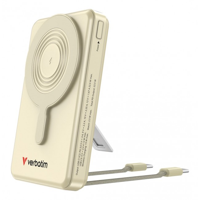 Verbatim Charge'n'Go 2C & Display Power Bank 10000 mAh Gold