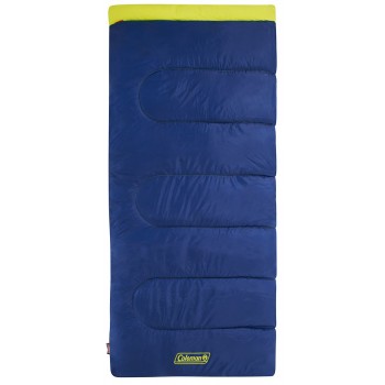 Coleman Heaton Peak 220 Adult Rectangular sleeping bag Cotton, Polyester Blue, Yellow