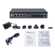 LevelOne 8-Port L3 Managed 10-Gigabit Switch, 4 x 1G/2.5G/5G/10G RJ45, 4 x 1G/2.5G/10G SFP+ Uplinks