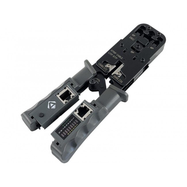 Zaciskarka 4P6P8P z testerem sieci LAN ALANTEC Zaciskarka 4P6P8P z testerem sieci LAN ALANTEC