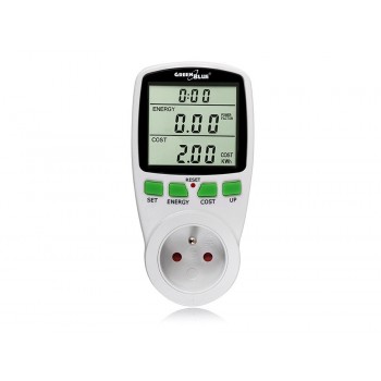 Greenblue GB202 wattmeter White 0 - 9999 W Built-in display LCD