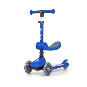 Kids Tricycle Scooter Fuzzy Blue Milly Mally