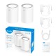 Cudy M1800 2-pack Dual-band (2.4 GHz / 5 GHz) Wi-Fi 6 (802.11ax) White 1 Internal Cudy M1800 2-pack Dual-band (2.4 GHz / 5 GHz) Wi-Fi 6 (802.11ax) White 1 Internal