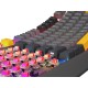 GENESIS Thor 230 TKL keyboard Gaming USB + RF Wireless + Bluetooth QWERTY Black, Grey, Orange