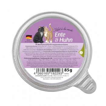 GRANATAPET Filet la carte Duck with chicken - wet cat food - 85g