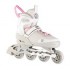 NH18188A 2in1 GREY-PINK SIZE M. S(29-33) INLINE SKATES WITH DIM. TUL. ICE HOCKEY NILS EXTREME