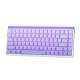 HERO84 HE White+Purple+Gradient+LIGHT JadeKing RGB AULA gasket keyboard