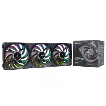 Seasonic MagFlow ARGB Computer case Fan 12 cm Black 3 pc(s)