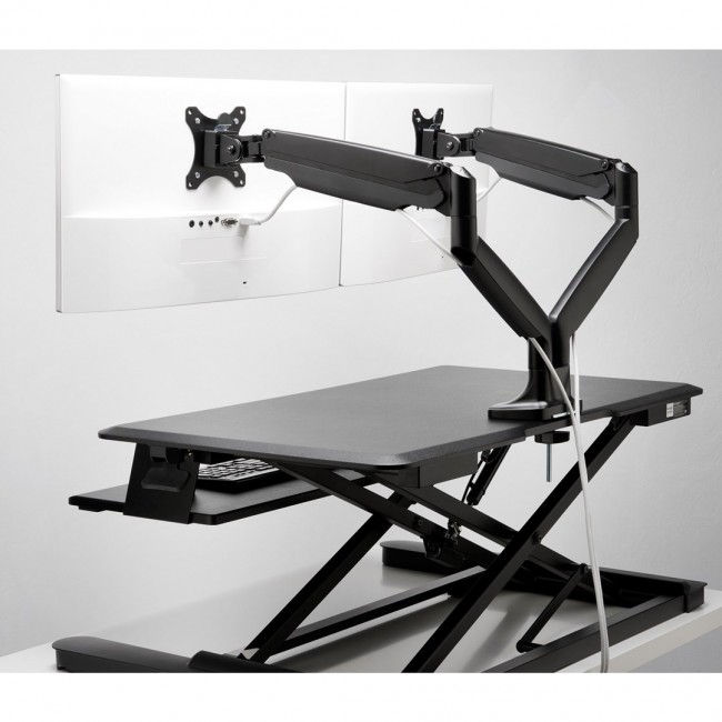 Kensington SmartFit One-Touch Height-Adjustable Dual Monitor Arm Kensington SmartFit One-Touch Height-Adjustable Dual Monitor Arm