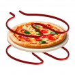 TEESA SUPREME pizza oven, 1200 W, 32 cm, window, removable stone