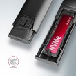 Axagon EEM2-GTS2 External USB-C 10Gbps metal box for M.2 NVMe & SATA SSD disks. Screwless