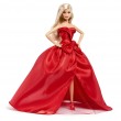 Barbie Signature 2026 Holiday Fashion Doll, Seasonal Collector, Blonde with Red Gown with Bow Detail