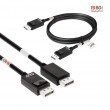 CLUB3D DisplayPort 2.1 Bi-Directional VESA DP80 Certified Cable 4K240Hz, 8K60Hz or 10K30Hz M/M 1.2m/3.94ft