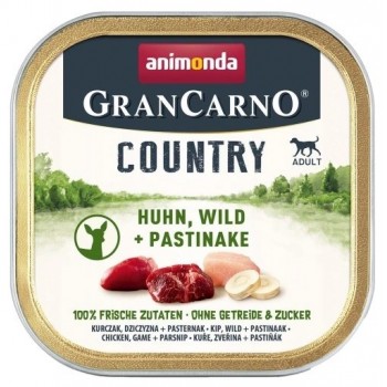 ANIMONDA GranCarno Adult Country Chicken, venison and parsnips - wet dog food - 150g