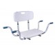 Recessed bath bench with back rest AT51032 Recessed bath bench with back rest AT51032